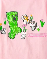 Girls Minecraft Graphic Tee