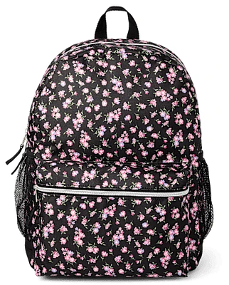 Girls Floral Backpack