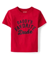 Baby And Toddler Boys Daddy's Favorite Dude Graphic Tee