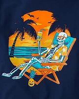 Boys Skeleton Beach Graphic Tee