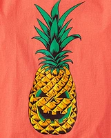 Boys Summerween Skull Pineapple Graphic Tee