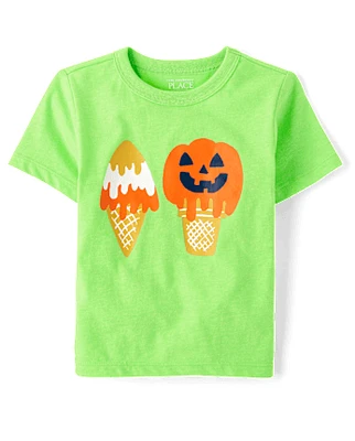 Baby And Toddler Boys Halloween Ice Cream Graphic Tee