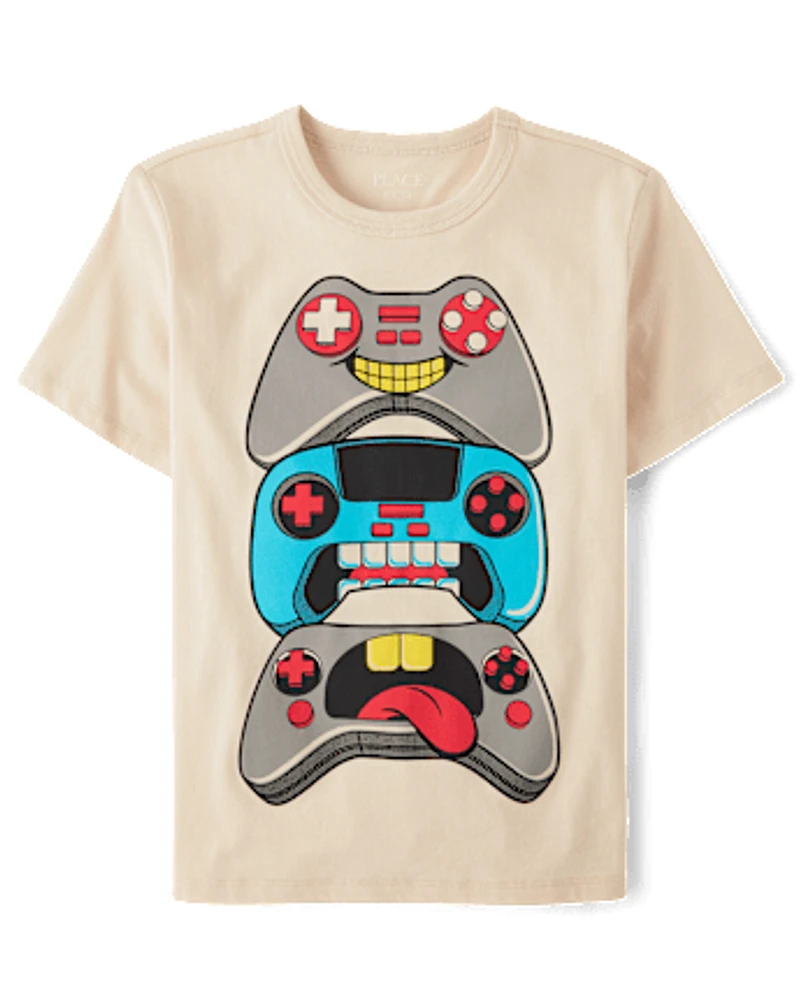 Boys Game Controllers Graphic Tee
