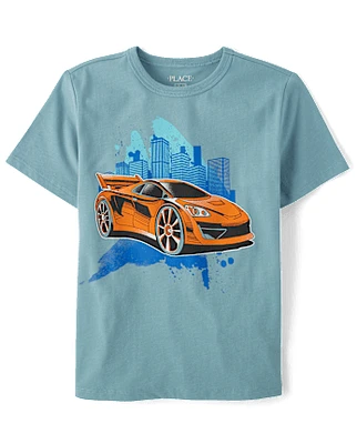 Boys City Car Graphic Tee