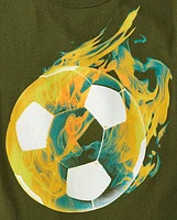 Boys Soccer Ball Graphic Tee