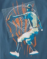 Boys Baseball Player Graphic Tee