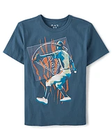 Boys Baseball Player Graphic Tee