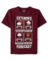 Boys Football Forecast Graphic Tee