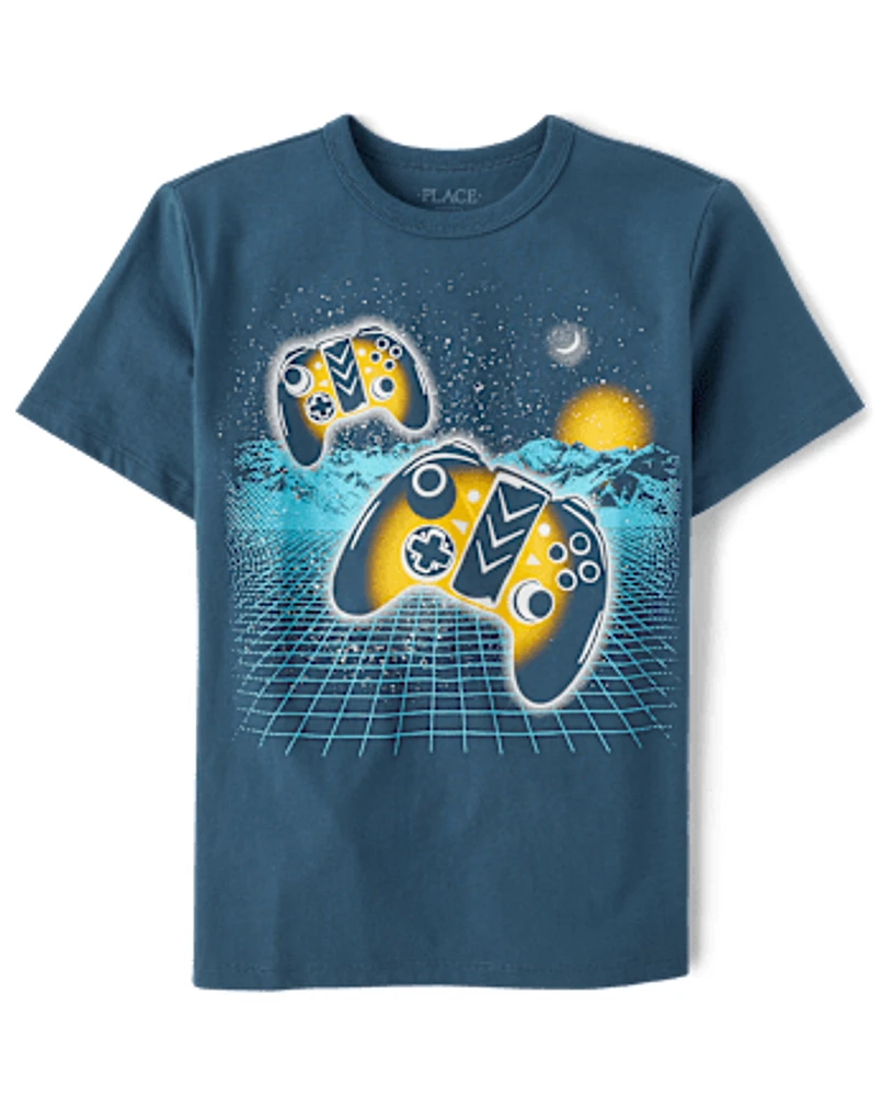 Boys Gamer Horizon Graphic Tee
