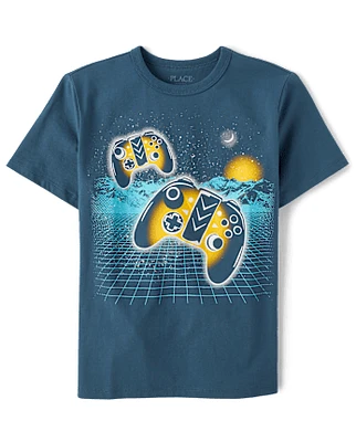 Boys Gamer Horizon Graphic Tee