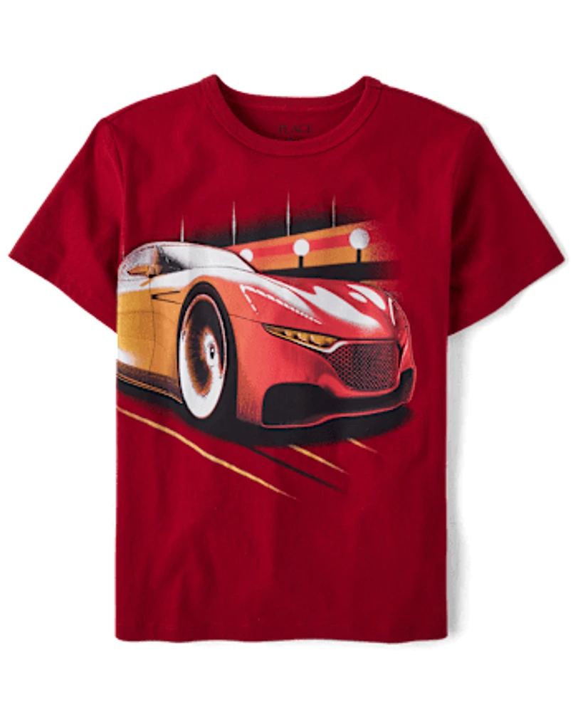 Boys Racecar Graphic Tee
