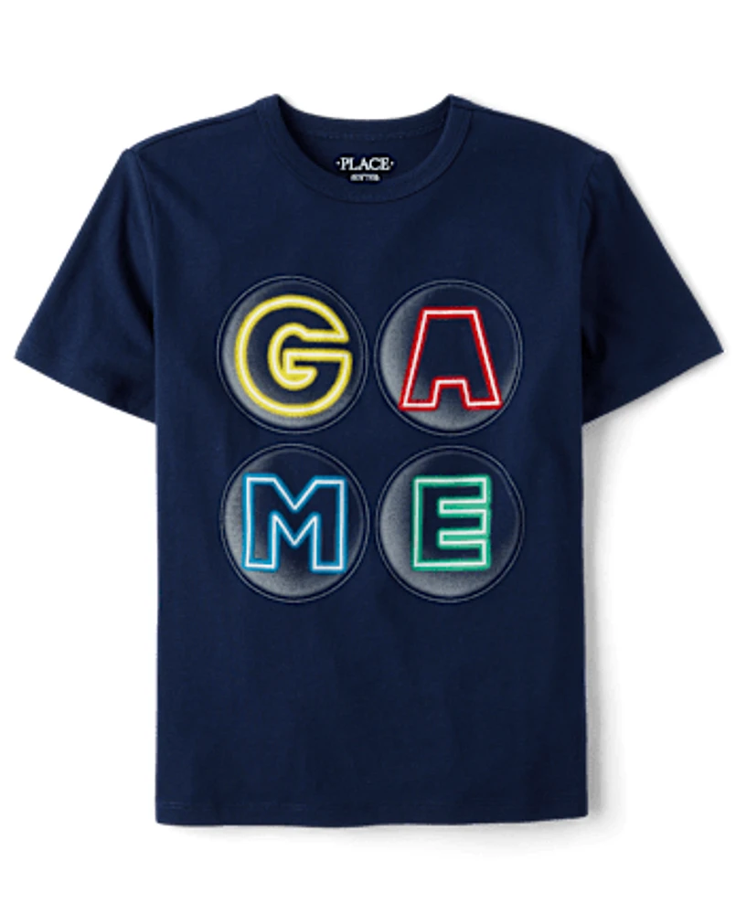 Boys Bruh Game Controller Graphic Tee