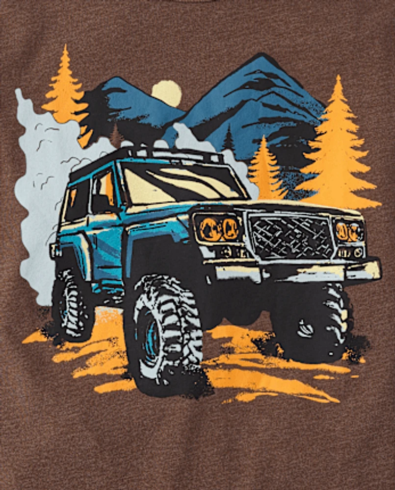Boys Truck Forest Graphic Tee