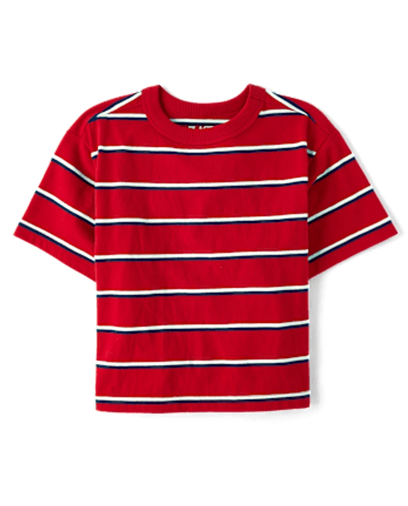 Kids Striped Boxy Top