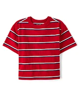 Kids Striped Boxy Top
