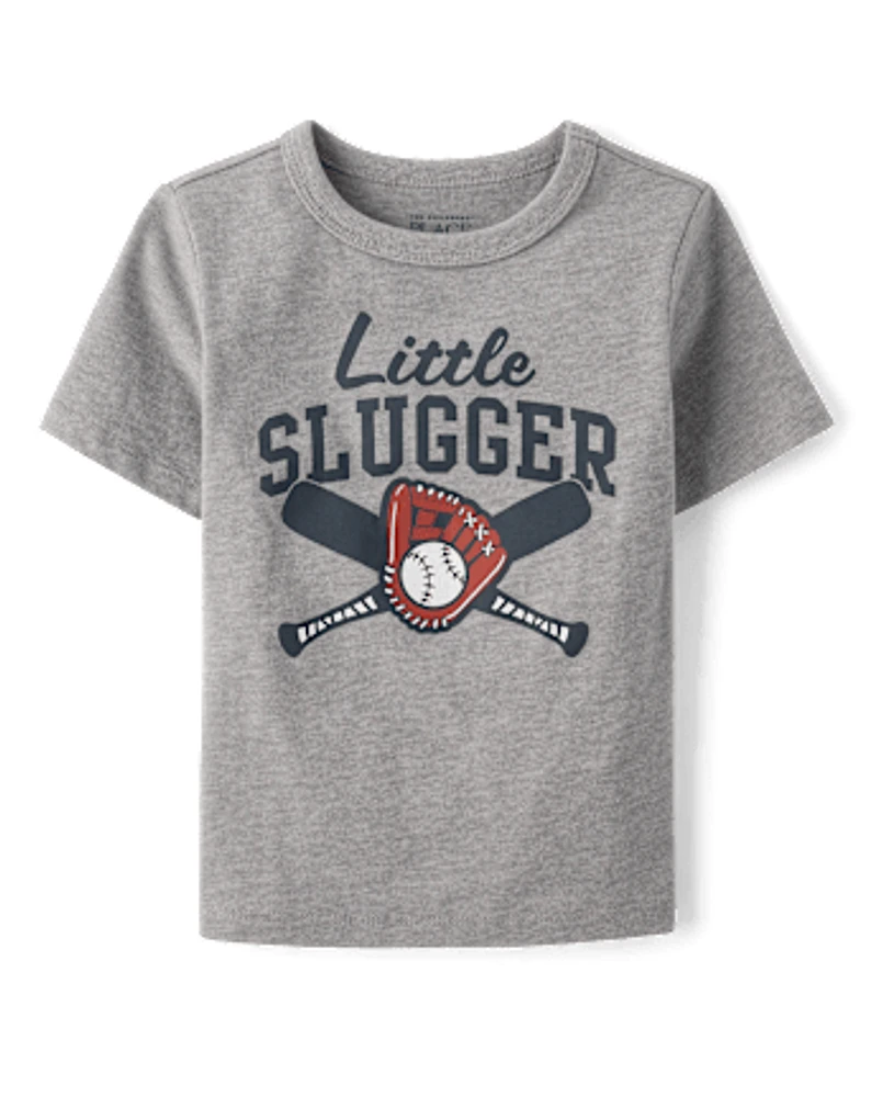 Baby And Toddler Boys Little Slugger Graphic Tee