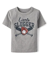 Baby And Toddler Boys Little Slugger Graphic Tee