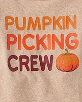 Toddler Matching Family Pumpkin Picking Crew Graphic Tee