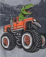 Baby And Toddler Boys Dino Truck Graphic Tee