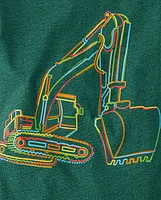 Baby And Toddler Boys Excavator Graphic Tee