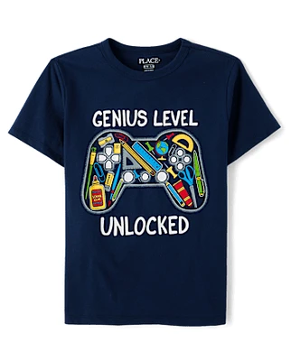 Boys Genius Level Graphic Tee
