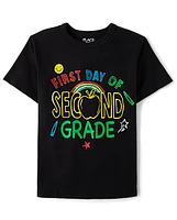 Boys First Day Second Grade Graphic Tee