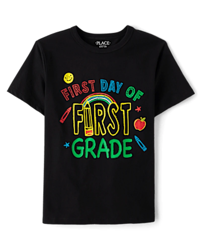 Boys First Day Grade Graphic Tee