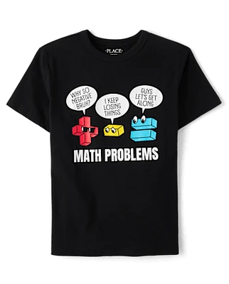 Boys Math Problems Graphic Tee