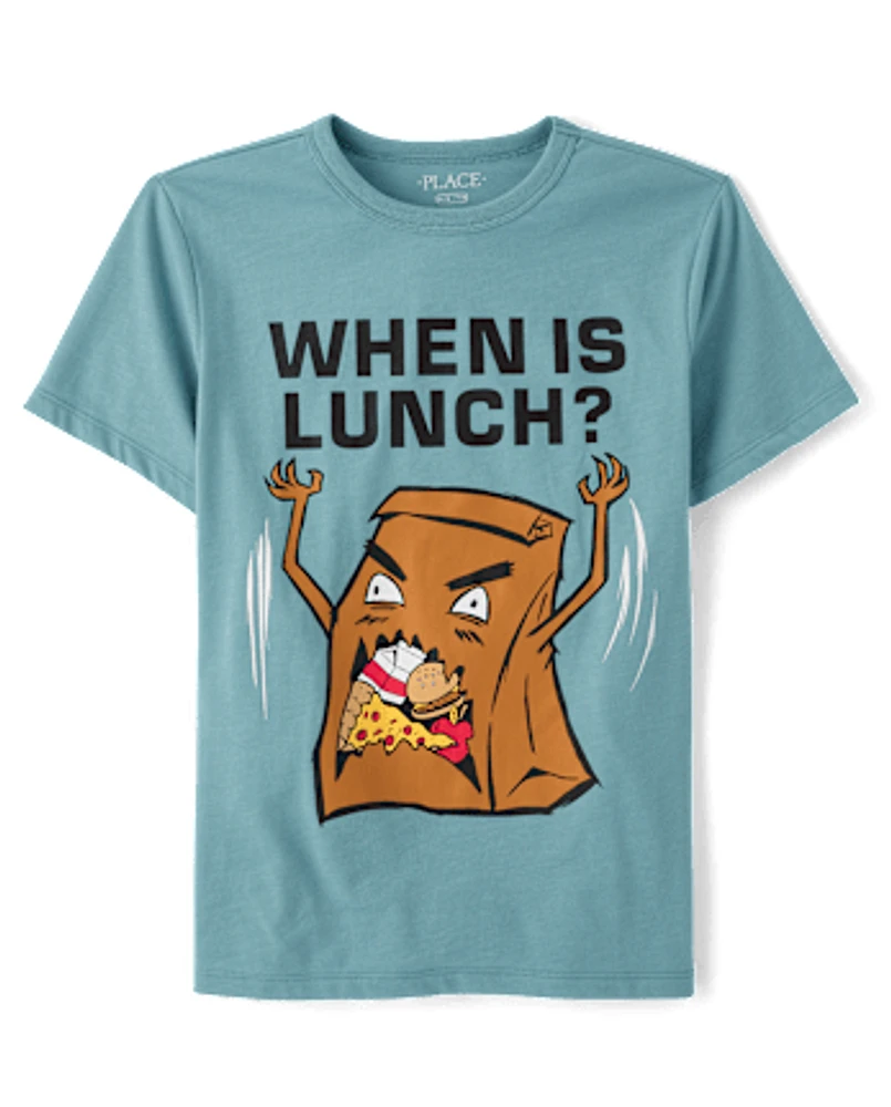 Boys Lunch Time Graphic Tee