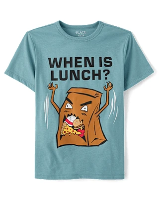 Boys Lunch Time Graphic Tee