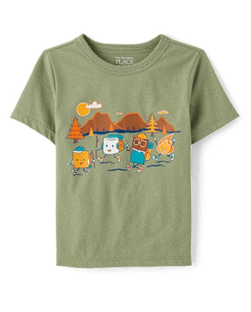 Toddler Boys Camp Smores Graphic Tee