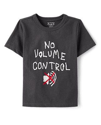 Toddler Boys Volume Control Graphic Tee
