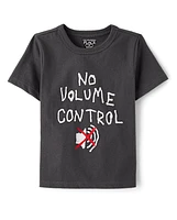 Toddler Boys Volume Control Graphic Tee