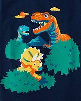 Toddler Boys Dino Scene Graphic Tee