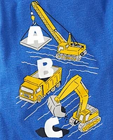 Lot de 3 t-shirts graphiques pour bébés et tout-petits garçons