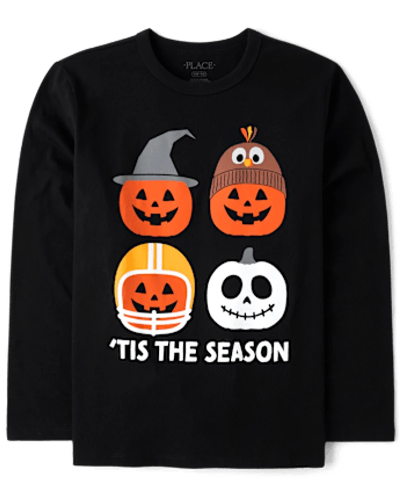 Boys Tis The Pumpkin Season Graphic Tee