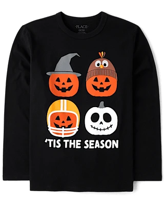 Boys Tis The Pumpkin Season Graphic Tee