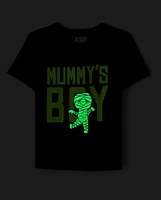 Baby And Toddler Boys Glow Mummy's Boy Graphic Tee