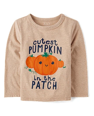 Baby And Toddler Boys Cutest Pumpkin Patch Graphic Tee