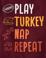 Baby And Toddler Boys Turkey Day Graphic Tee