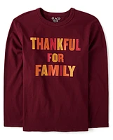 Kids Matching Family Thankful Graphic Tee