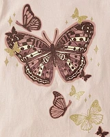 Girls Butterflies Graphic Tee