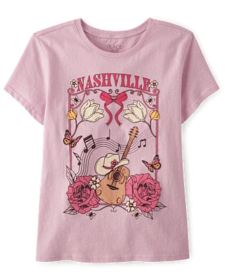 Girls Nashville Scene Graphic Tee