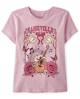 Girls Nashville Scene Graphic Tee
