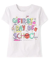 Girls First Day of School Graphic Tee