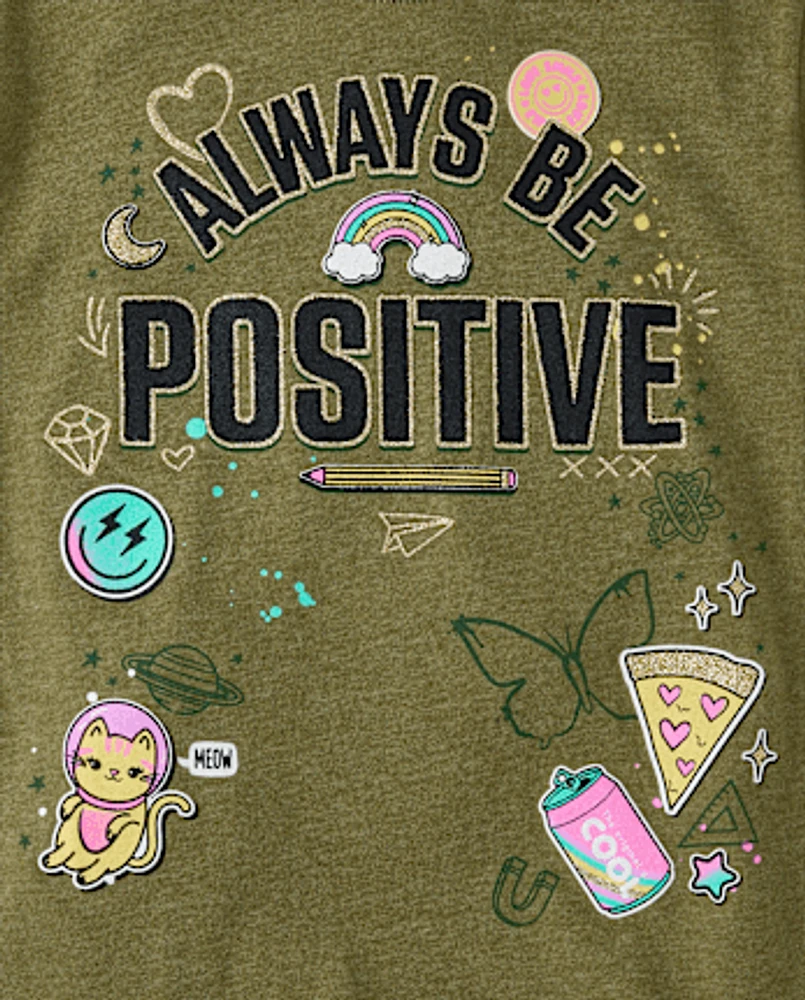 Girls Positive Graphic Tee