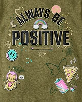 Girls Positive Graphic Tee