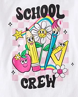 Girls School Crew Graphic Tee