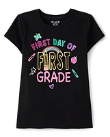 Girls First Day Grade Graphic Tee