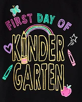 Girls First Day Kindergarten Graphic Tee